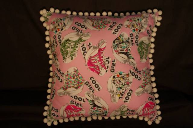 Cool Girl Kids Retro Cushion