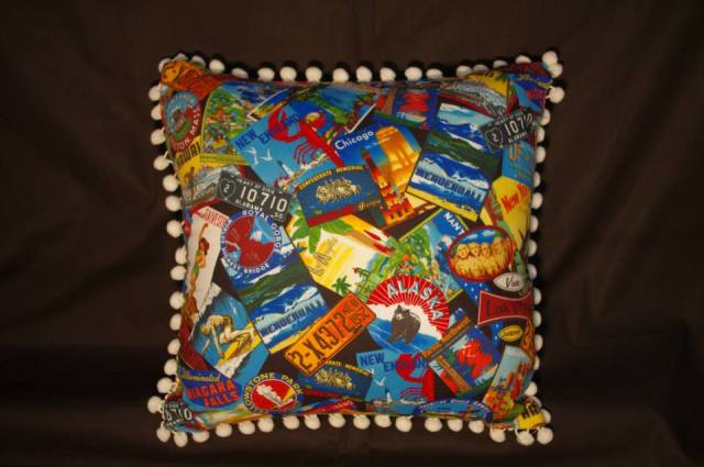 Road Trip USA Retro Cushions